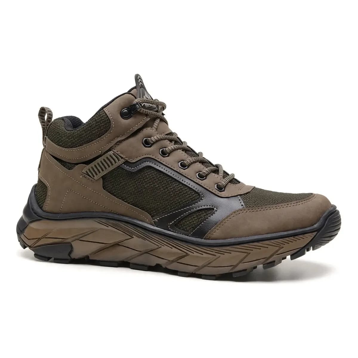 Bota Coturno Adventure Masculina Oliva Trilha Conforto