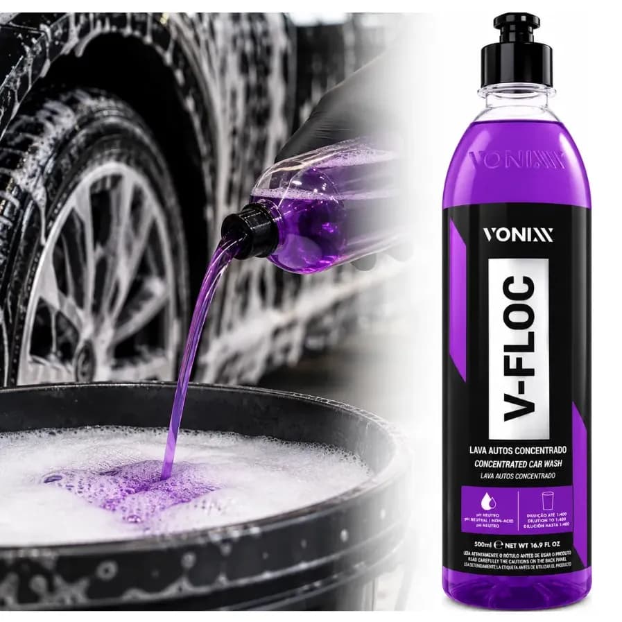 Shampoo Automotivo Lava Auto Concentrado V-floc Vonixx 500ml