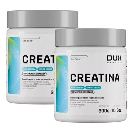 Creatina Dux 300g Kit 2 Unidades Original Monohidratada
