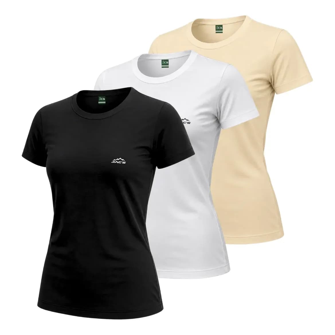 Kit 3 Camisetas Dry Fit Feminina Poliamida Premium Academia 3 Peças Diversas 3 M