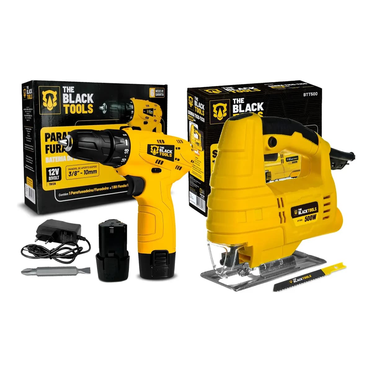 Serra Tico Tico 500w Com Lamina + Parafusadeira 12v Sem Fio