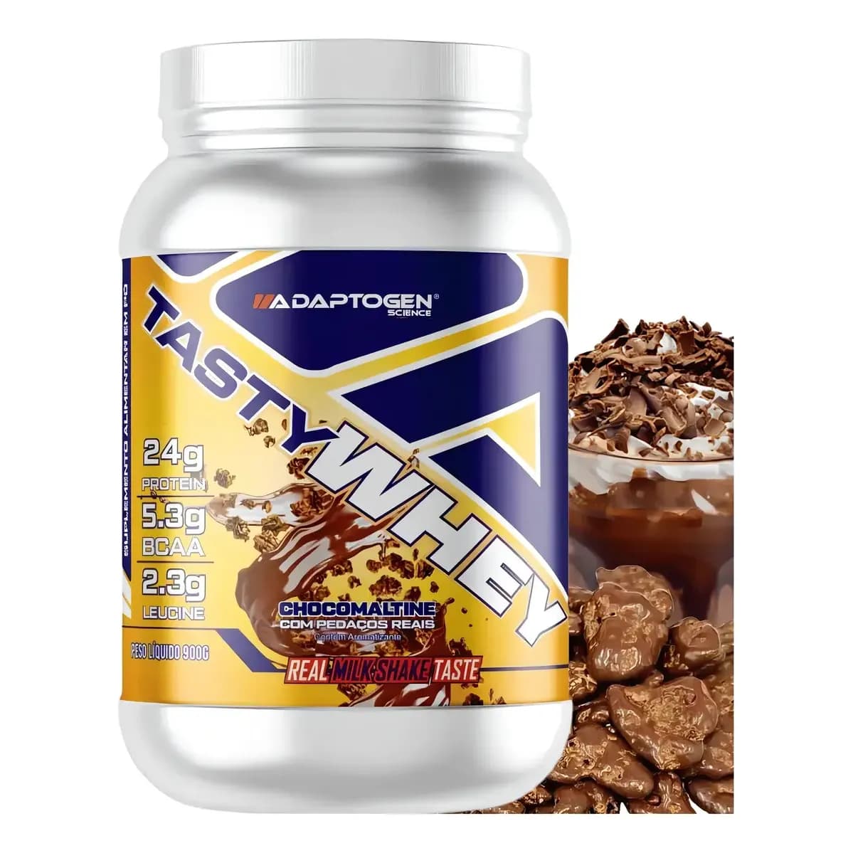 Whey protein Adaptogen Science Tasty Gourmet Tasty 3w Chocomaltine (900g) em pó x 900g