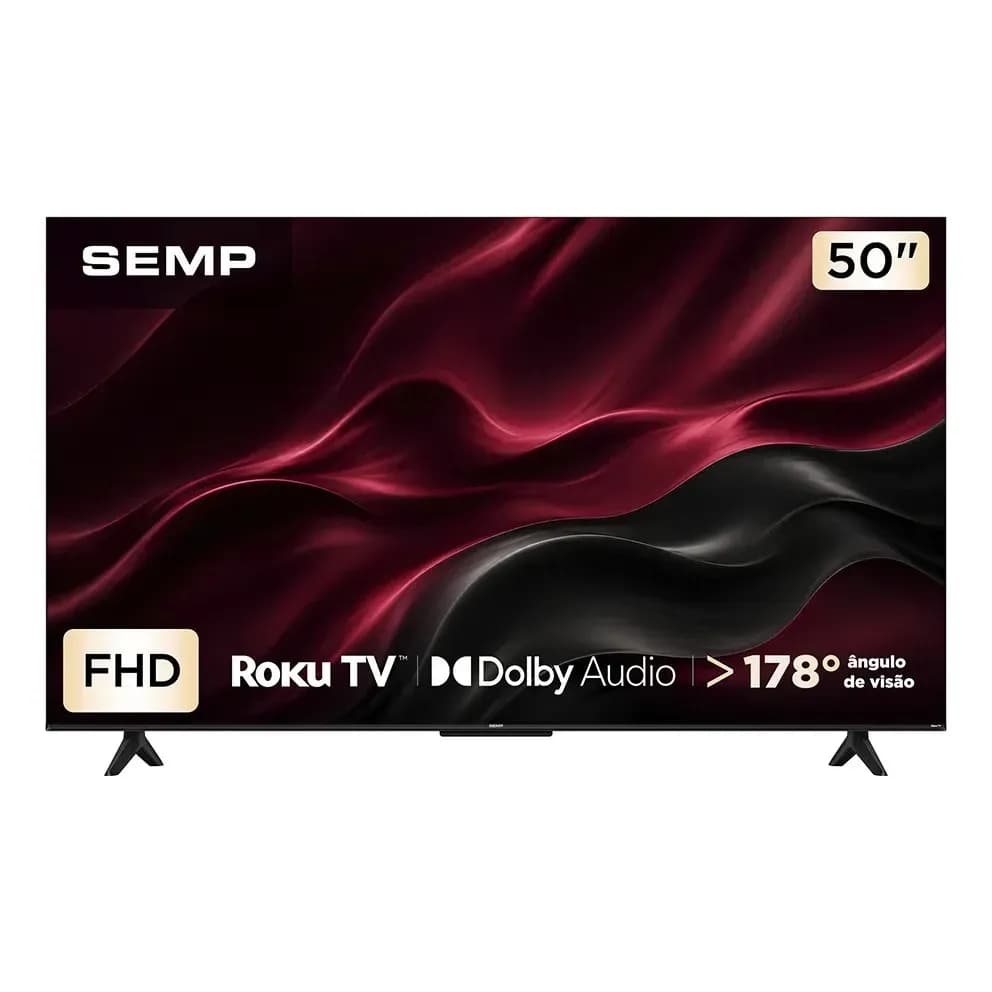 Smart TV Semp 50" LED Full HD Roku TV - 50S42R