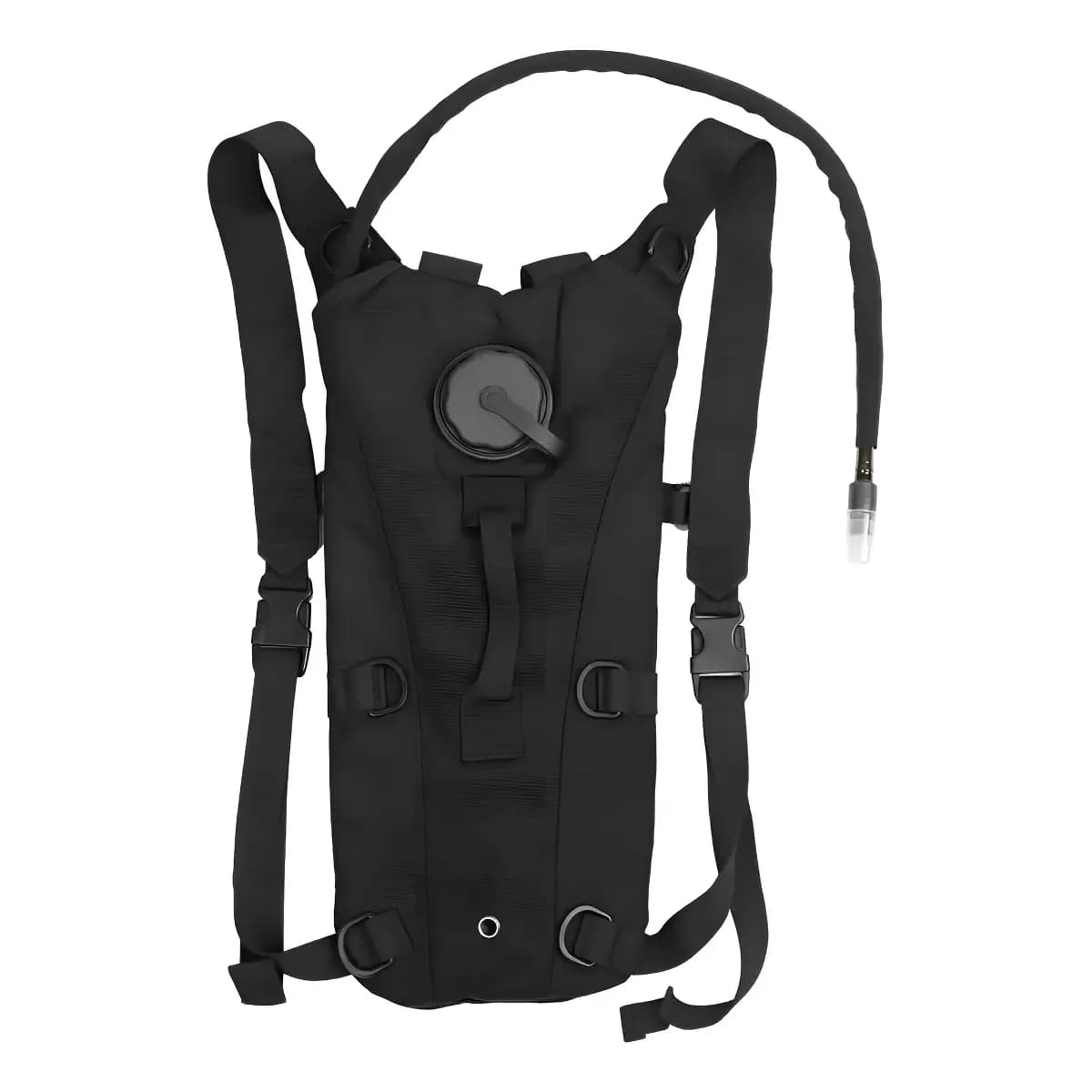 Mochila Hidratação Tática Com Refil D'água 3 Litros Bicicleta Térmica Bike Ciclismo Trilha Corrida Tumblr Cor Preto