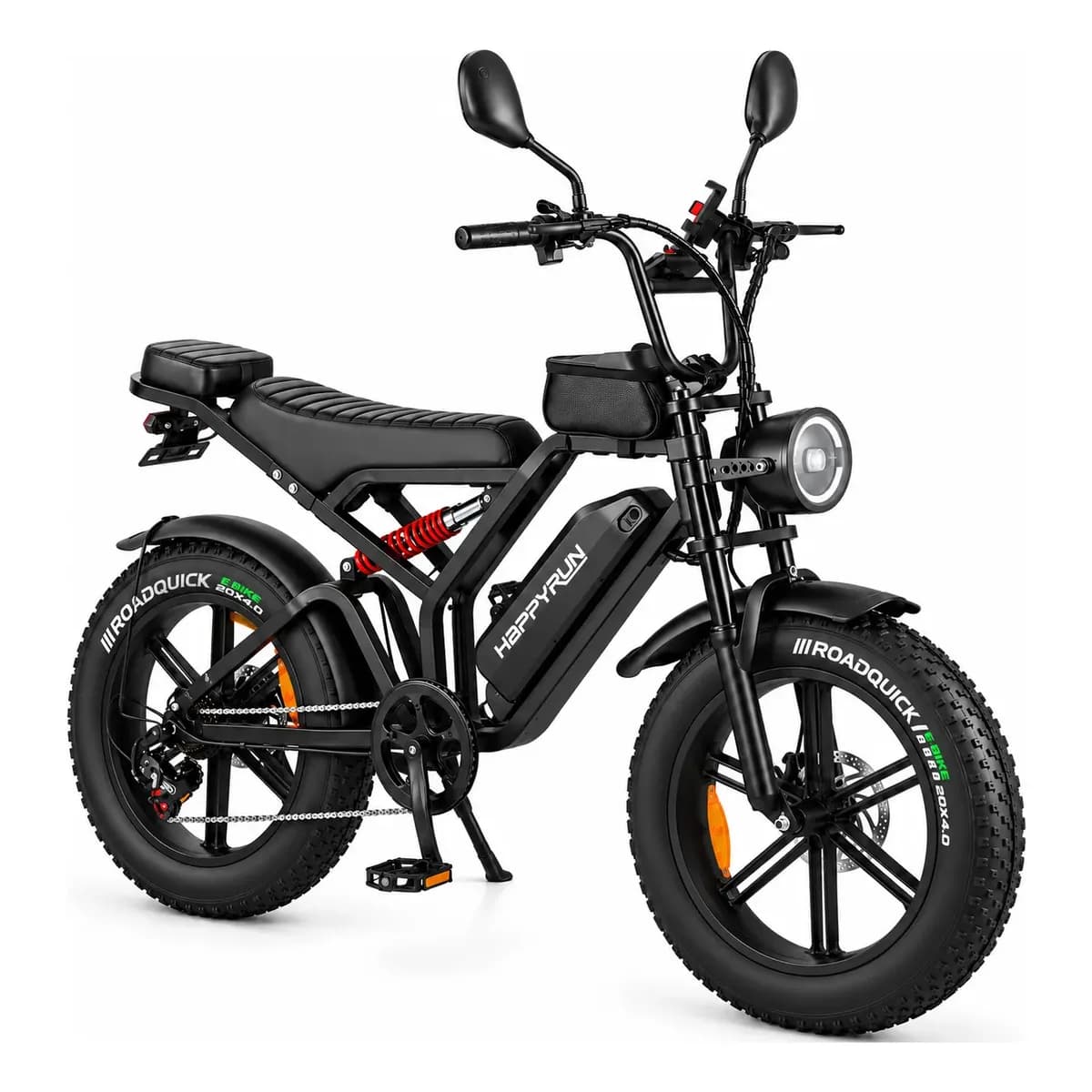 Bicicleta Bike Elétrica Hr-g60 1500w 50km/h 20km Nova 2026 Preto 20