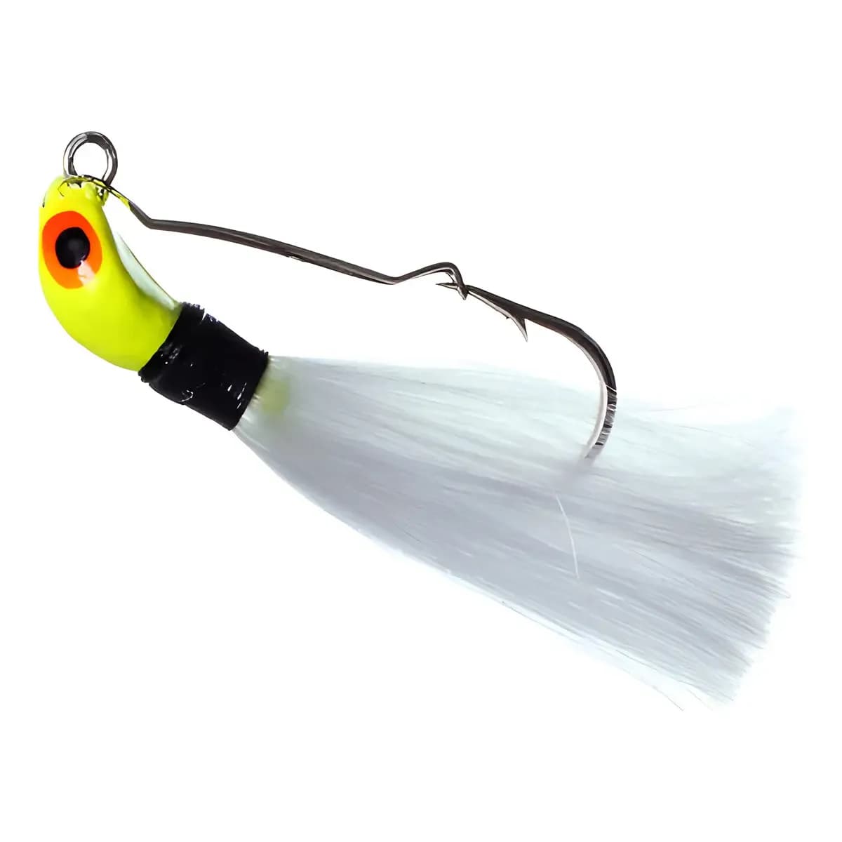 Isca Artificial Lori Jig Anti Enrosco 16gr Cor Amarela Rabo  Branco