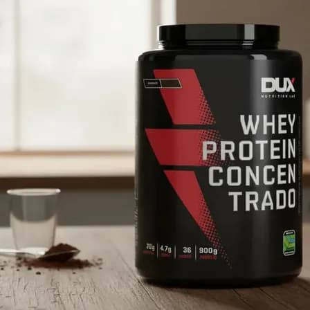 Whey Protein Concentrado Dux Nutrition (900g) Sabores Sabor Chocolate Branco