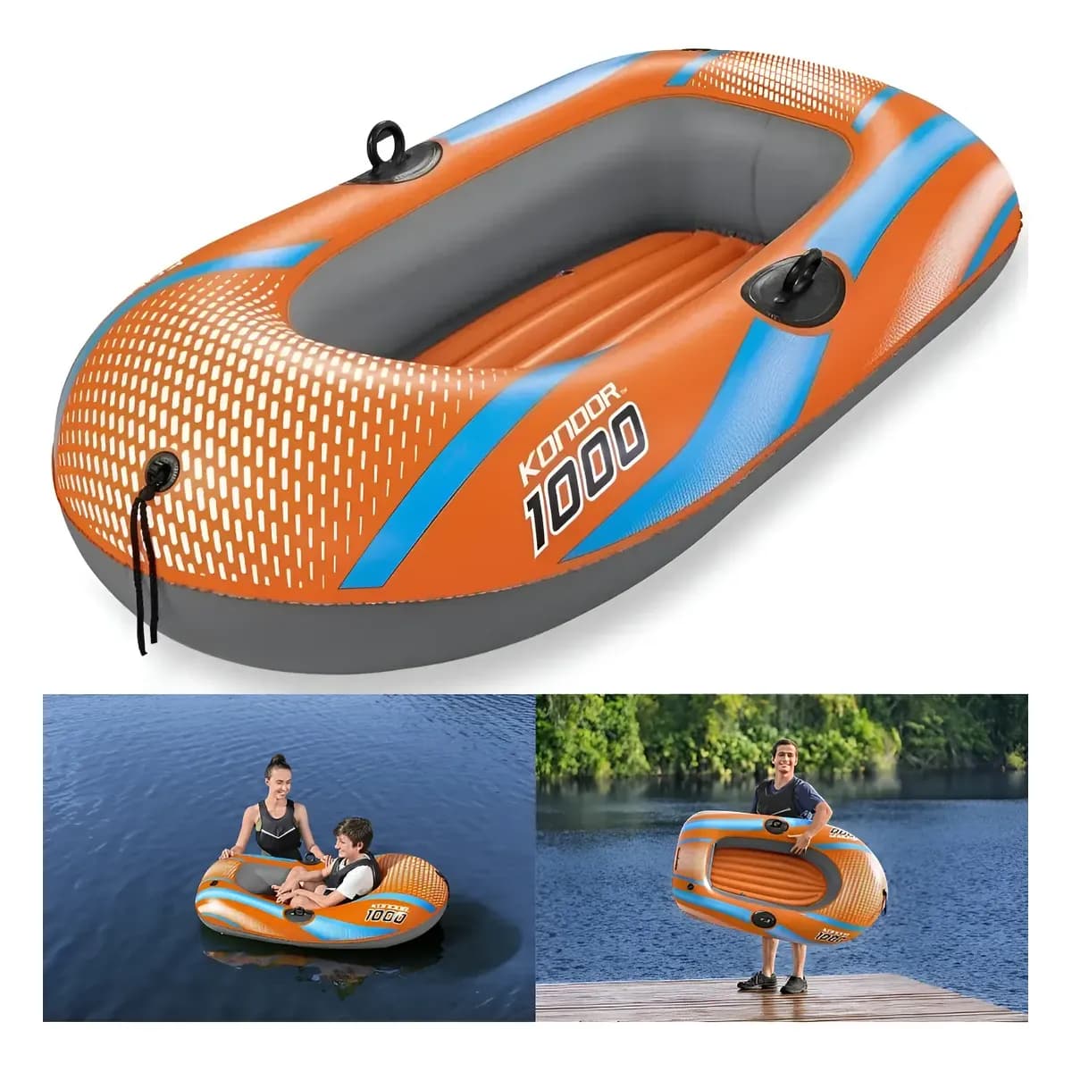 Bote Inflável Infantil P/ Rio E Piscina Kondor 1000 Bestway