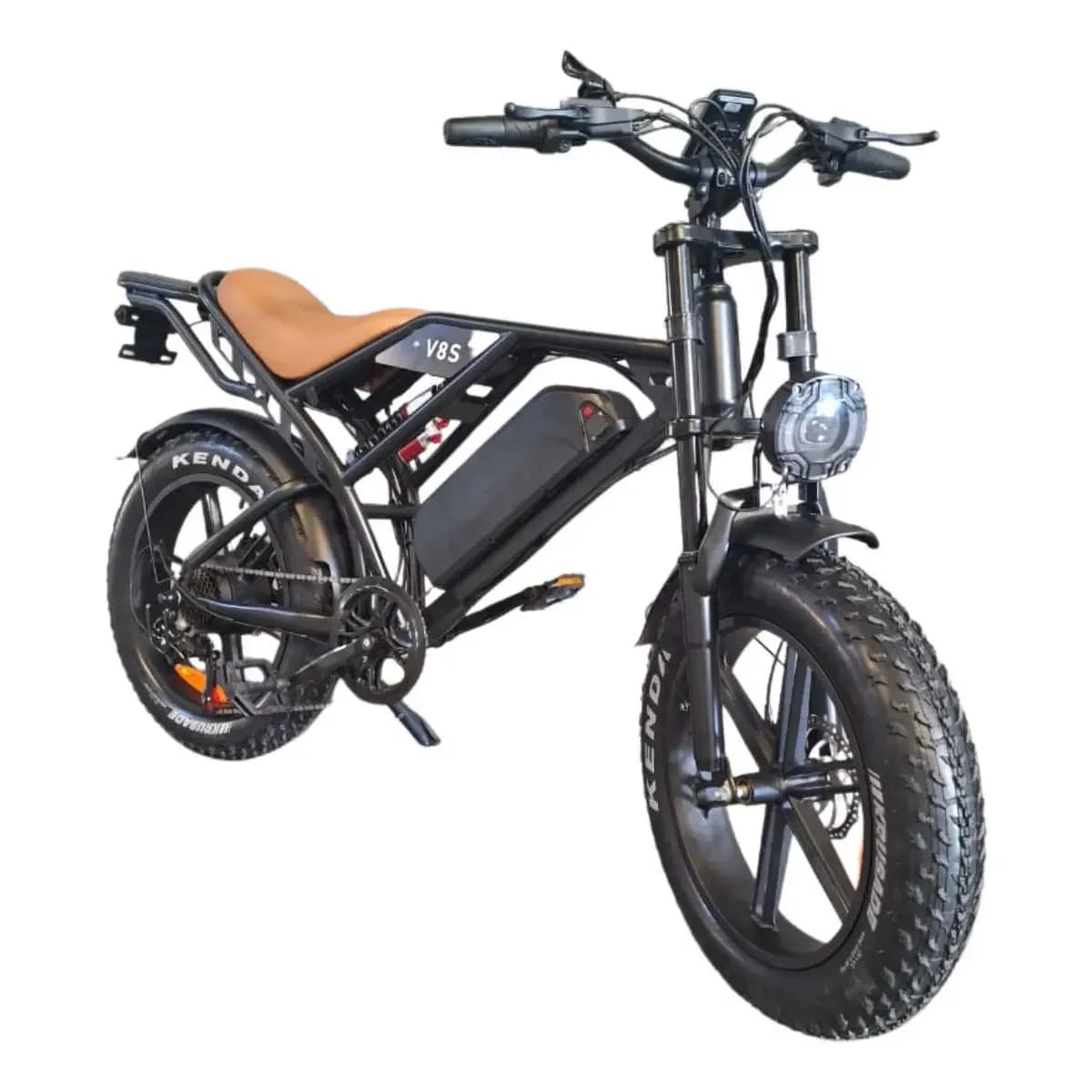 Bicicleta Eletrica Bike 750w 15ah Aro 20 Adulto Com Garupa Cor Marrom