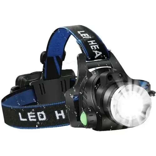 Lanterna De Cabeça T6 Led Cree Profissional Tatica Zoom + Nf