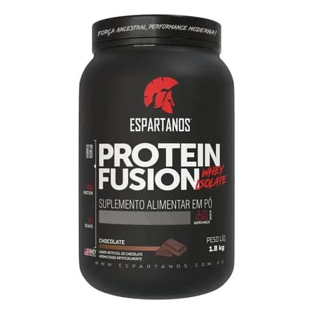 Protein Fusion Whey Isolate 1,8kg - Espartanos Nutrition Sabor Chocolate