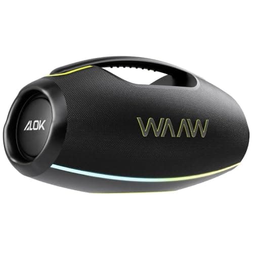 WAAW by ALOK Caixa de Som HYPERBOOM 1000 Bluetooth, À Prova D'Água, Até 12h de Autonomia, Tecnologi