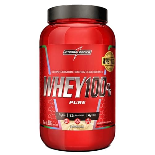 Whey 100% Pure Baunilha Pote 900g Integralmédica