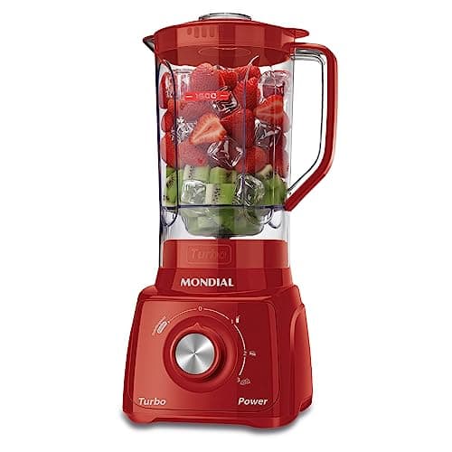 MONDIAL Liquidificador Turbo Power 550W, 110V, Vermelho, 1,6L - L-99 FR