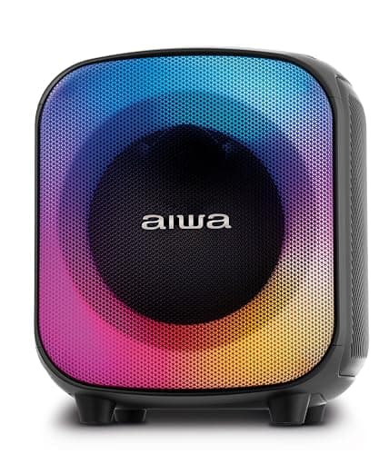 Caixa De Som Partybox PB-07 Bluetooth 8h Rgb Ubs Tws Aiwa Preto