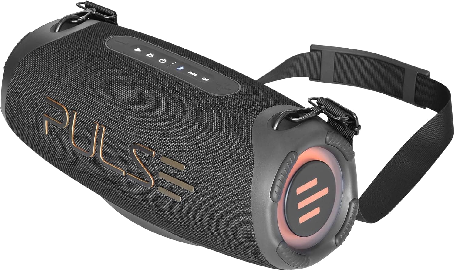 Caixa de Som Bluetooth Pulse E Boombox, Resistente à Água IPX6 e com Iluminação LED RGB – SP627